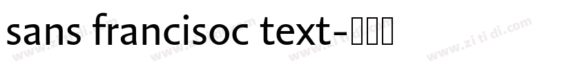 sans francisoc text字体转换